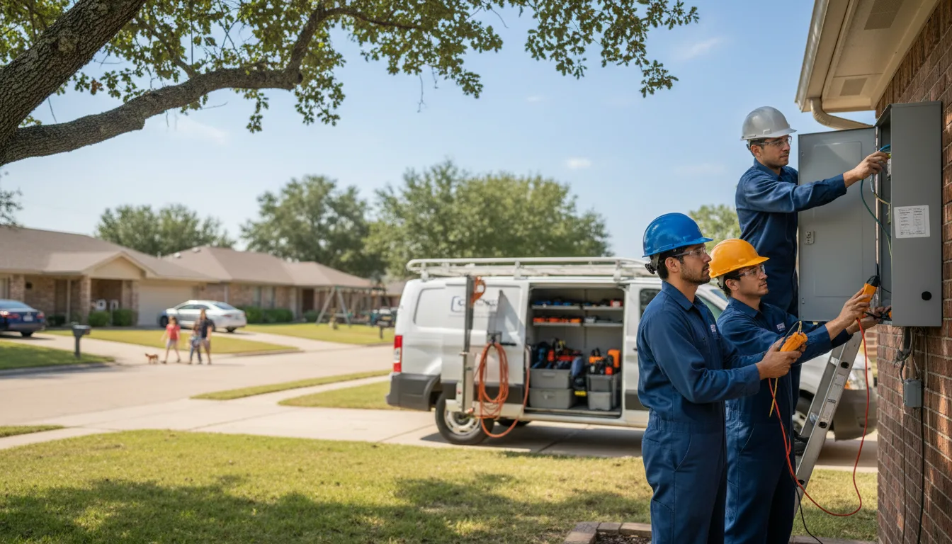 Certified electrician providing emergency electrical services in Center Point, IA